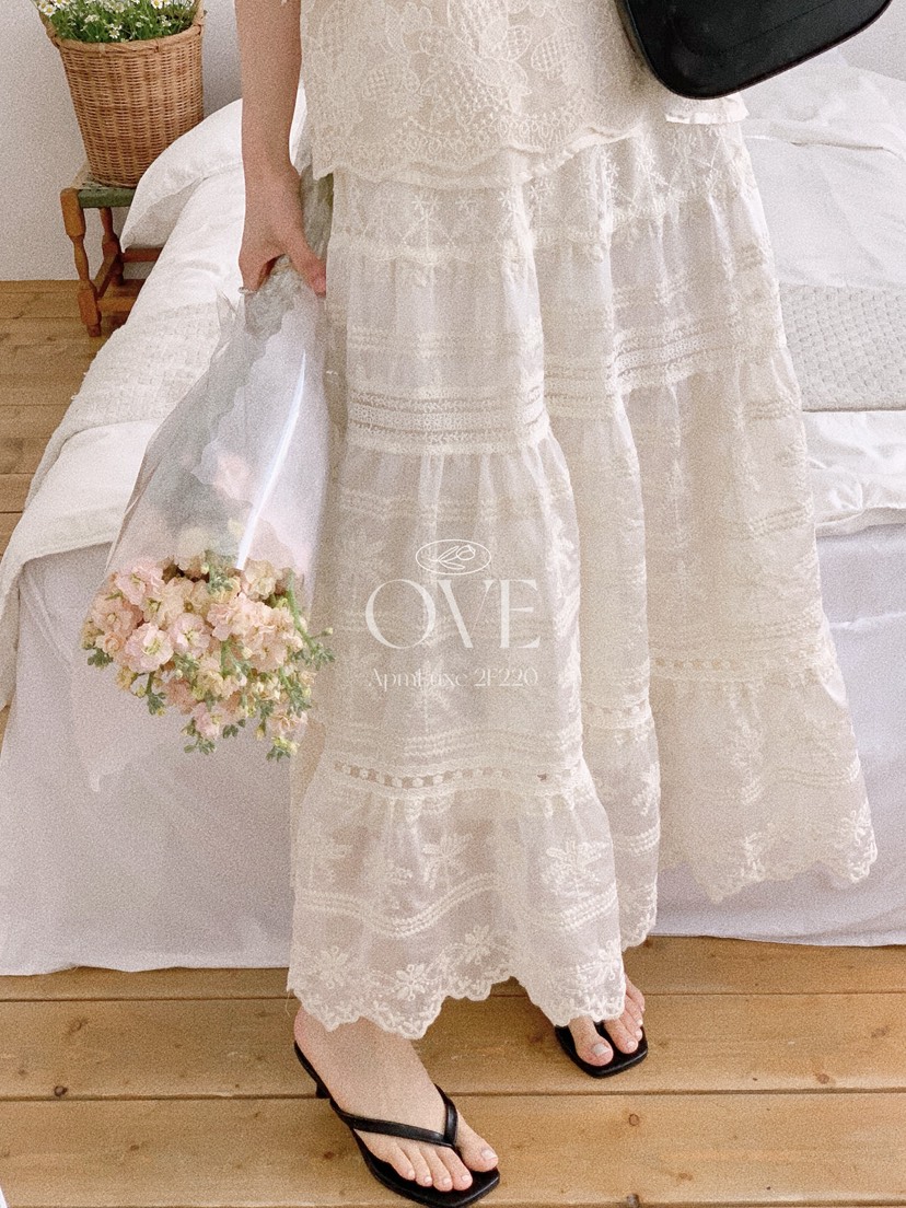 OVE韓國代購女裝新款職業推薦時尚人氣26春夏休閑熱賣長裙OVE長裙