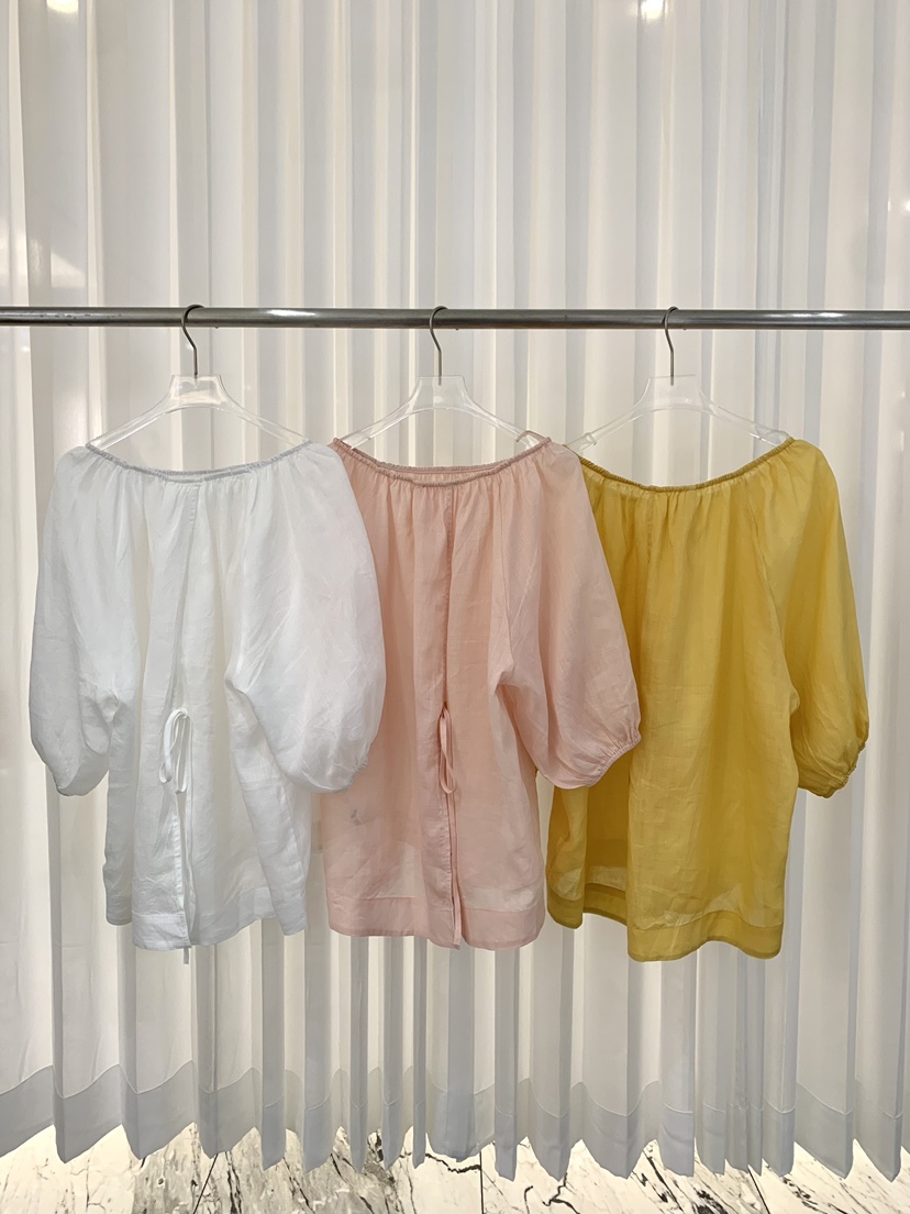 FABRIC韓國東大門直郵女士新品休閑時尚襯衫蕾絲衫亞麻開衩FABRIC襯衫/蕾絲衫