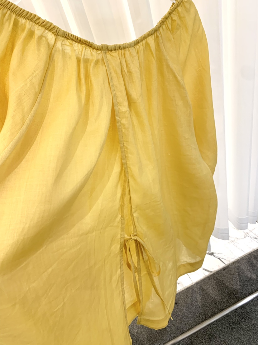 FABRIC韓國東大門直郵女士新品休閑時尚襯衫蕾絲衫亞麻開衩FABRIC襯衫/蕾絲衫