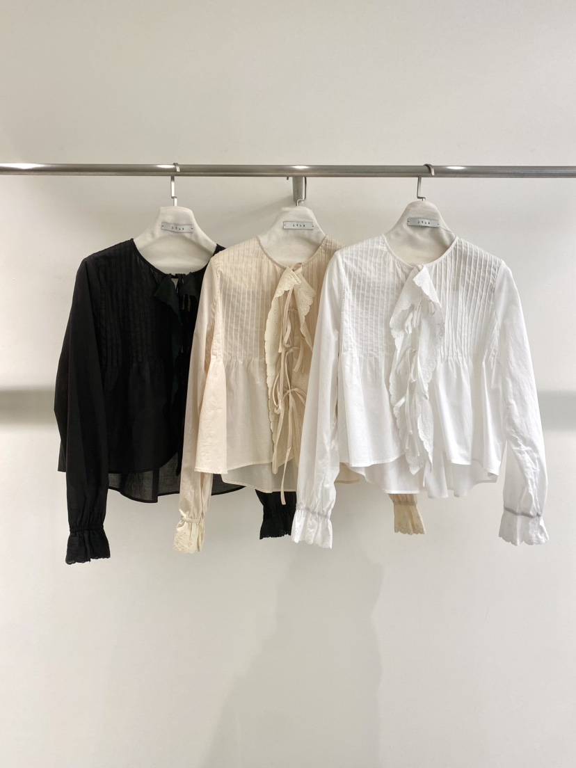 1968韓國直郵實拍女士新品時尚推薦人氣職業26春夏襯衫蕾絲衫1968/YEOUYA襯衫/蕾絲衫