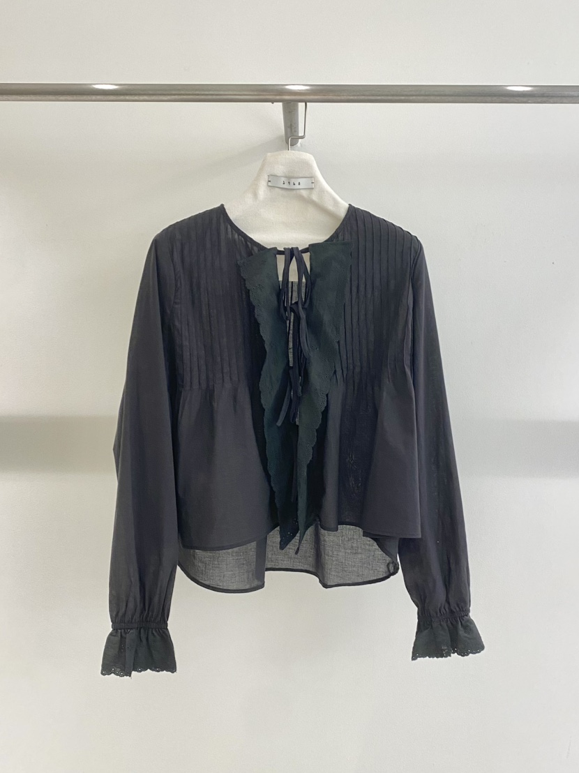 1968韓國直郵實拍女士新品時尚推薦人氣職業26春夏襯衫蕾絲衫1968/YEOUYA襯衫/蕾絲衫圖色3