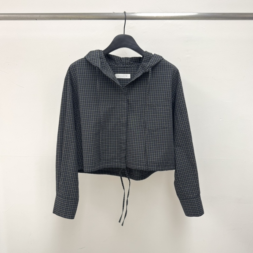 RIVER韓國直郵女裝新款時尚熱賣休閑襯衫蕾絲衫連帽衫口袋WATER/RIVER襯衫/蕾絲衫圖色3