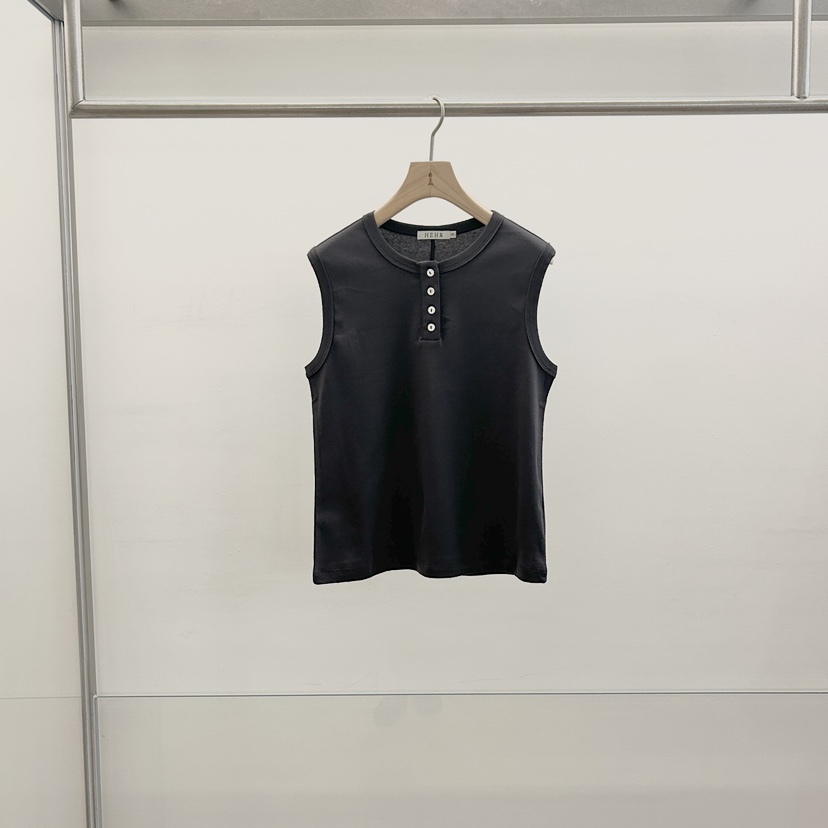 HEHR韓國代購女士新品職業人氣推薦休閑時尚26春夏吊帶背心hehr-AUTOMNE吊帶/背心圖色2墨色