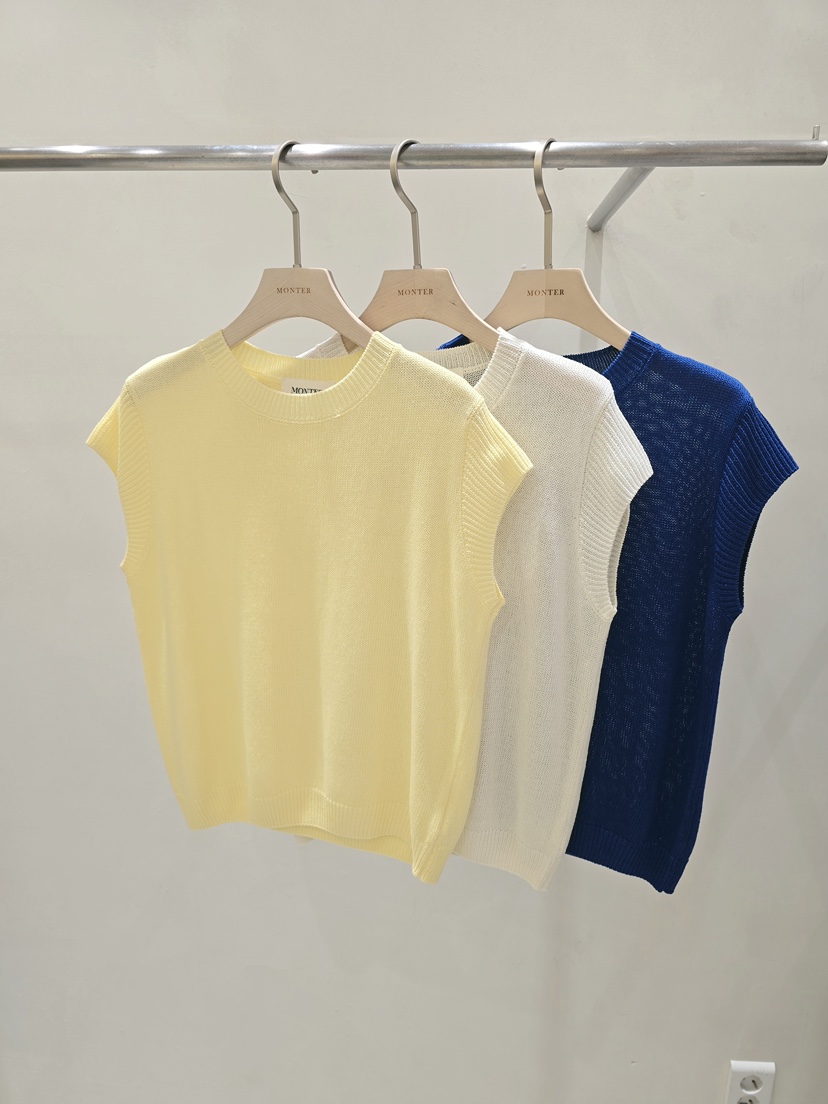 MONTER韓國直郵實拍女裝新款休閑職業熱賣人氣針織衫羅紋MONTER針織衫