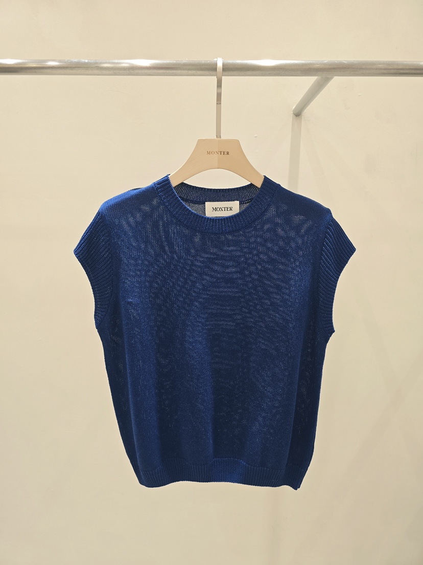 MONTER韓國直郵實拍女裝新款休閑職業熱賣人氣針織衫羅紋MONTER針織衫圖色2