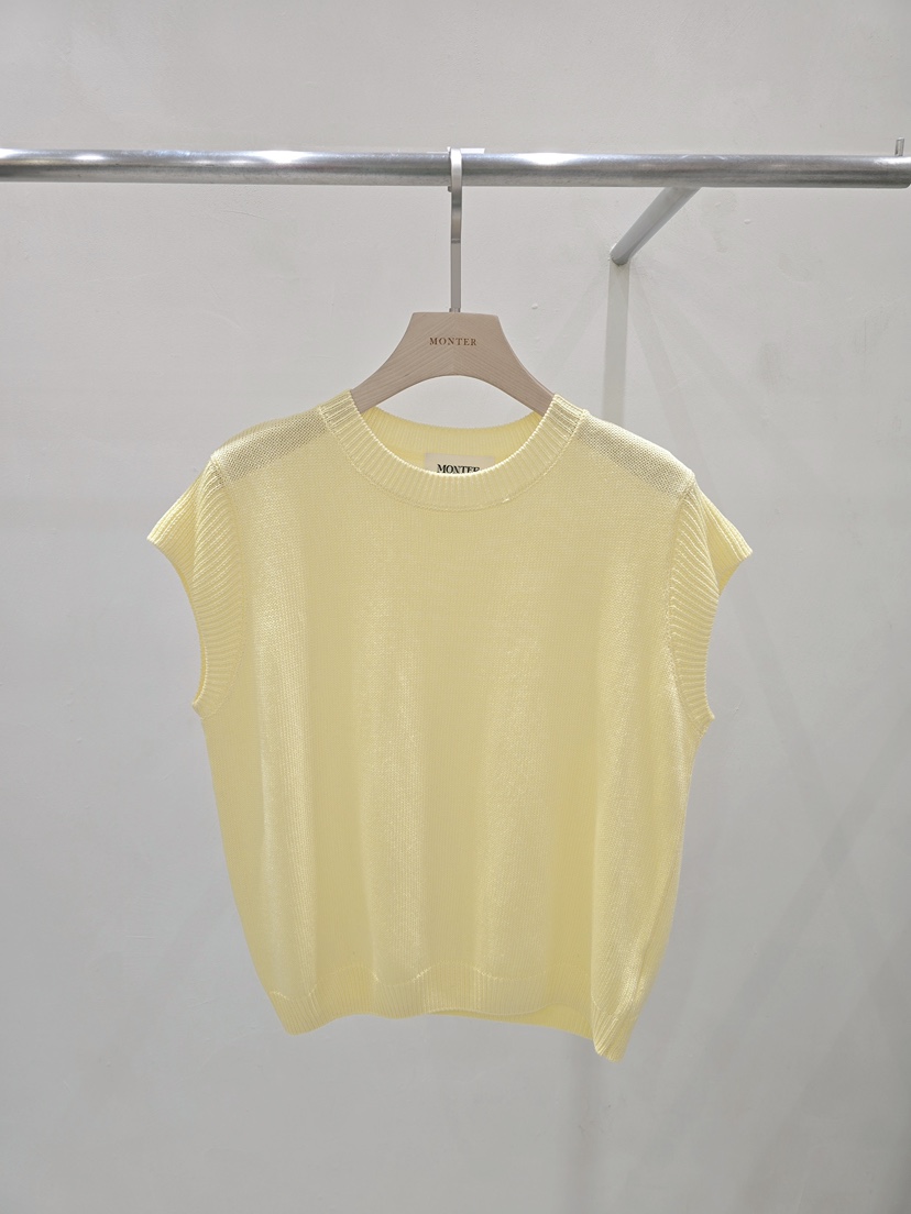 MONTER韓國直郵實拍女裝新款休閑職業熱賣人氣針織衫羅紋MONTER針織衫圖色3