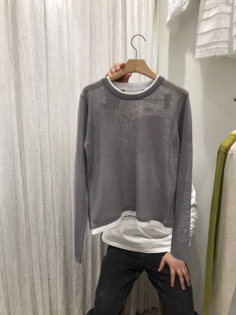 AHOY韓國直郵實拍女士新款推薦職業人氣休閑26春夏針織衫撞色AHOY針織衫圖色2