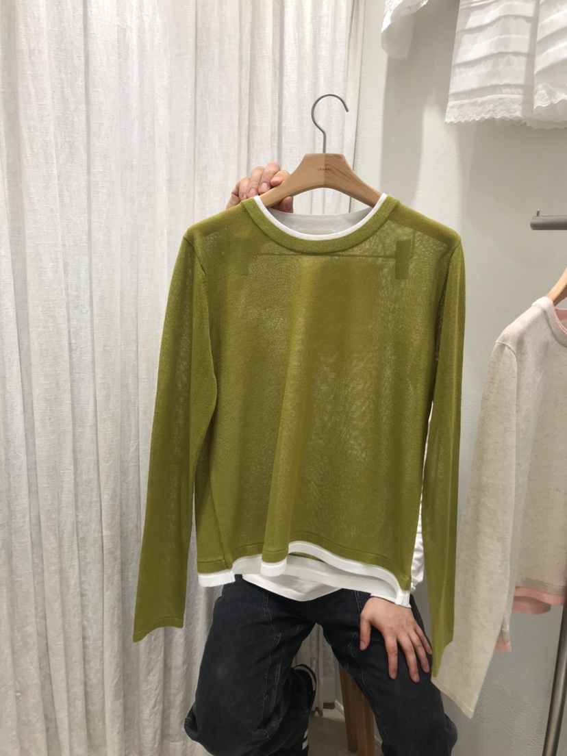 AHOY韓國直郵實拍女士新款推薦職業人氣休閑26春夏針織衫撞色AHOY針織衫圖色3