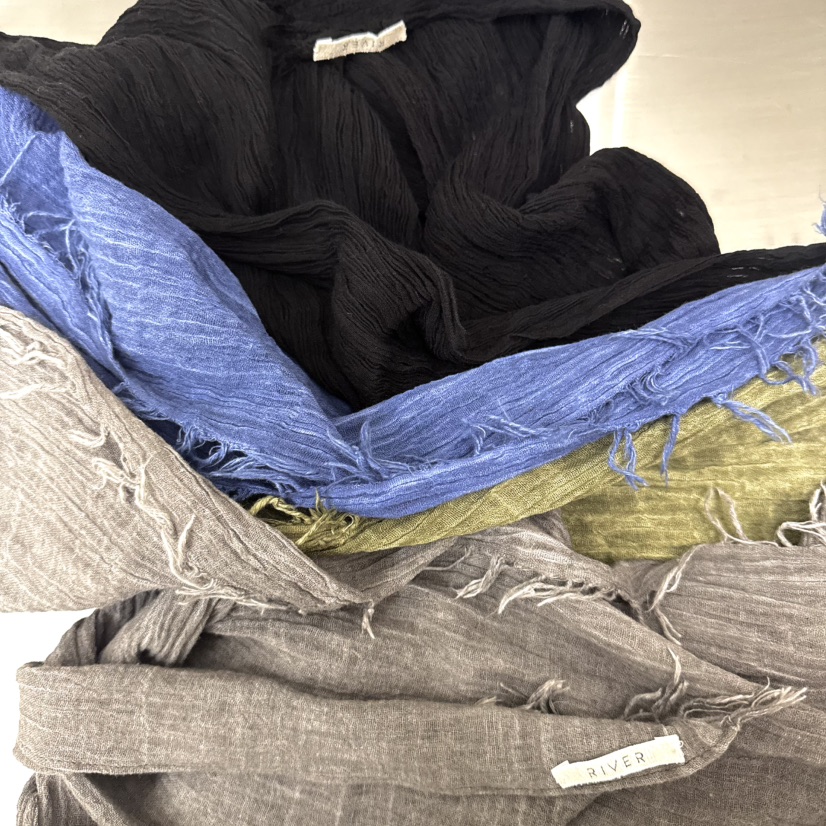 RIVER韓國東大門直郵女士新品推薦休閑時尚人氣26春夏圍巾披肩WATER/RIVER圍巾/披肩