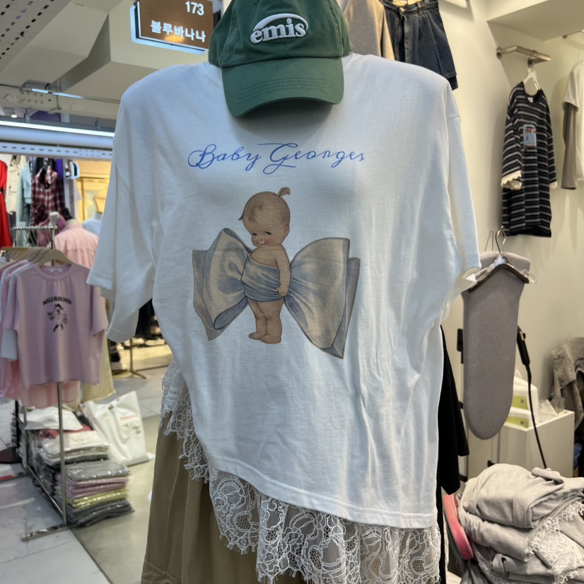 BLUE BANANA韓國直郵實拍女裝新款時尚推薦職業T恤假兩件BLUE BANANAT恤圖色2