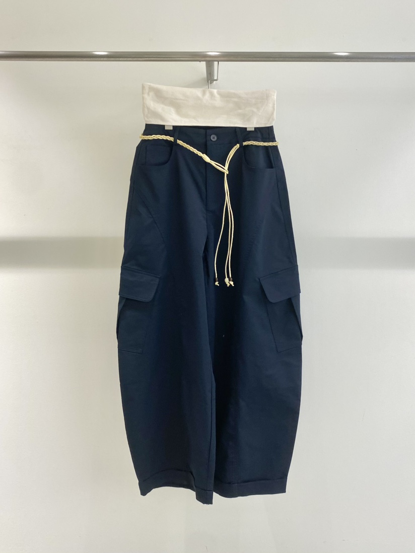 1968韓國直郵女士新品人氣休閑熱賣職業休閑褲含腰繩腰帶1968/YEOUYA休閑褲圖色3