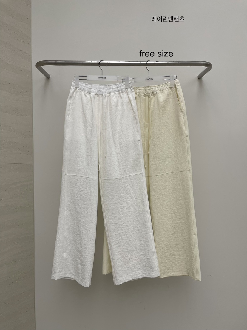 ATMOSPHERE韓國東大門直郵女士新款時尚人氣熱賣休閑褲亞麻ATMOSPHERE/BLING休閑褲