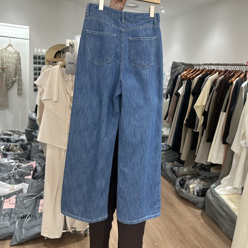 LEWIN韓國東大門代購女裝新品熱賣26春夏休閑人氣職業牛仔褲LEWIN牛仔褲