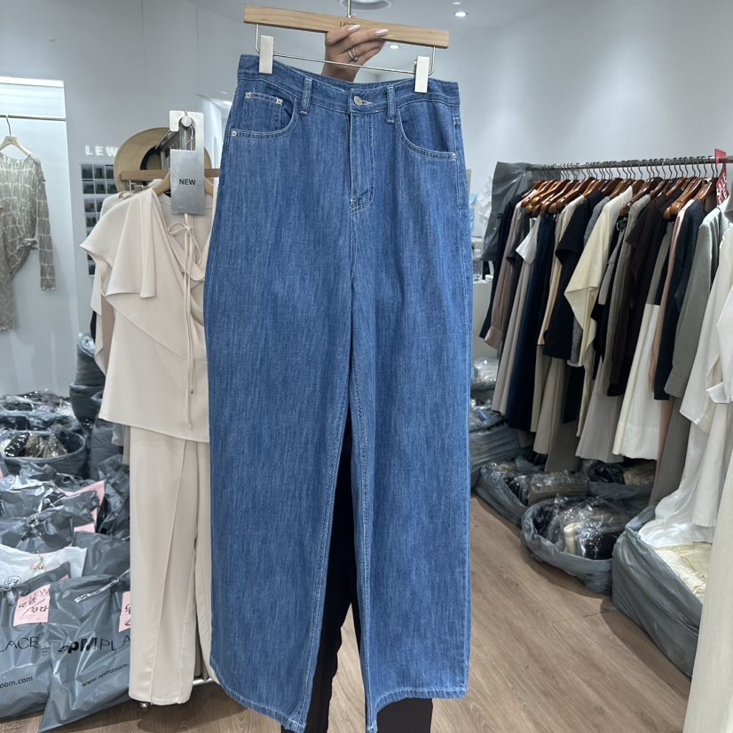 LEWIN韓國東大門代購女裝新品熱賣26春夏休閑人氣職業牛仔褲LEWIN牛仔褲圖色1