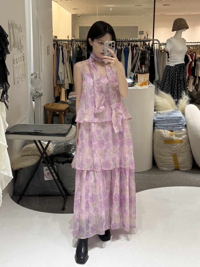 FABRIC韓國東大門直郵女士新款熱賣休閑26春夏時尚連衣裙FABRIC連衣裙