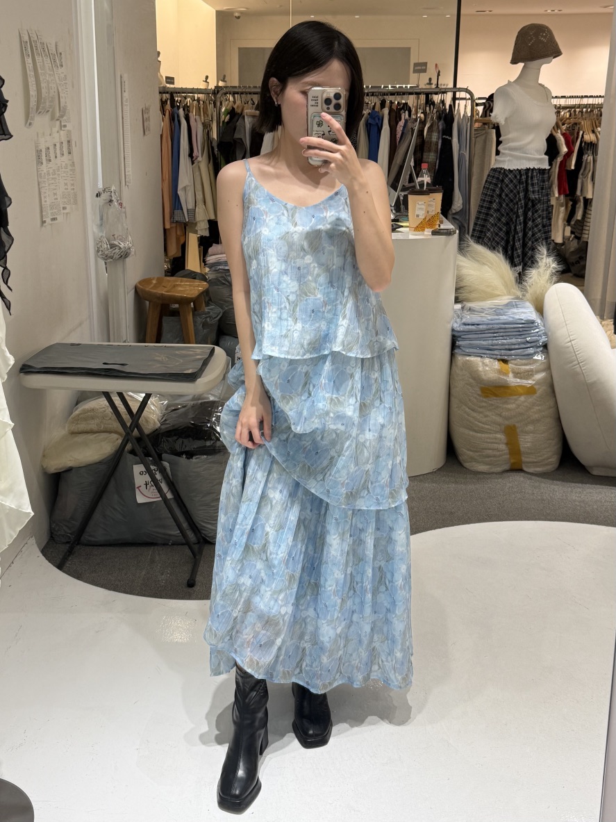 FABRIC韓國東大門直郵女士新款熱賣休閑26春夏時尚連衣裙FABRIC連衣裙