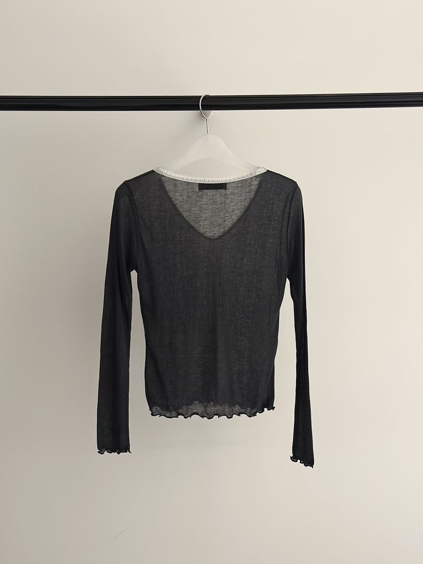 ANDTERRACE韓國直郵實拍女士新品熱賣人氣時尚26春夏長袖T恤ANDTERRACE長袖T恤