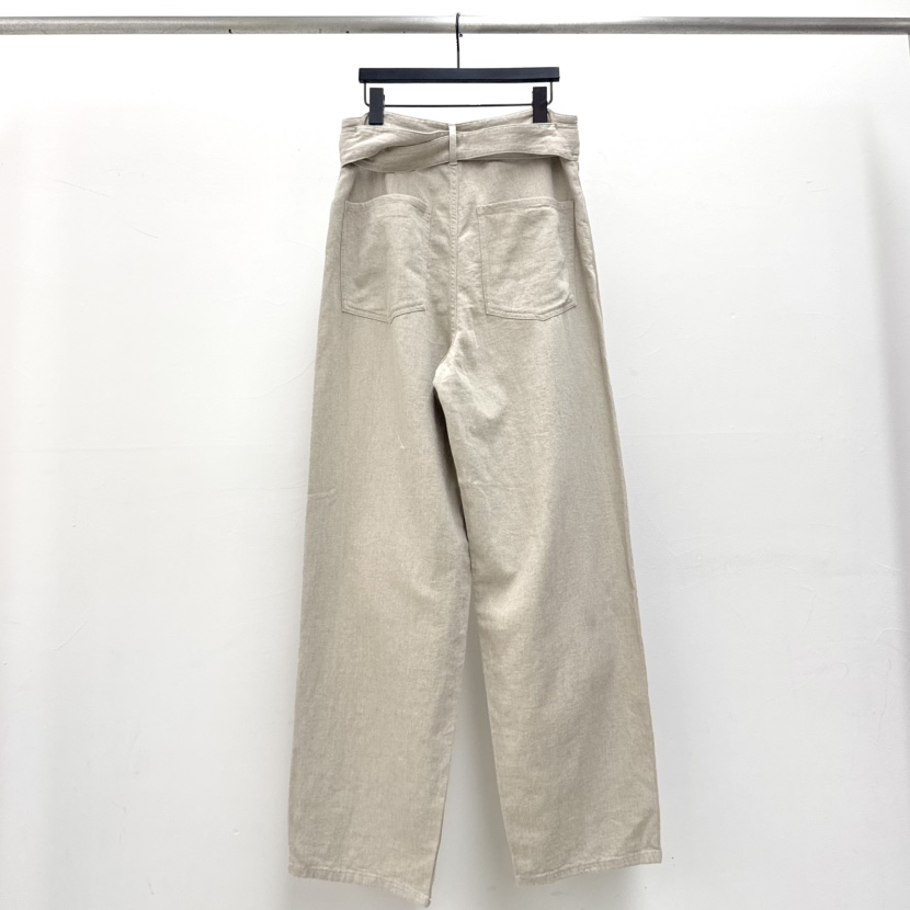 RIVER韓國代購女裝新品26春夏推薦人氣時尚休閑褲含腰帶棉WATER/RIVER休閑褲