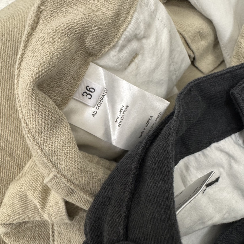 RIVER韓國代購女裝新品26春夏推薦人氣時尚休閑褲含腰帶棉WATER/RIVER休閑褲