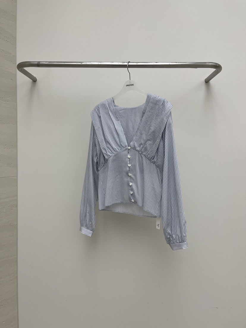 ATMOSPHERE韓國東大門直郵女裝新款26春夏人氣襯衫蕾絲衫ATMOSPHERE/BLING襯衫/蕾絲衫圖色1