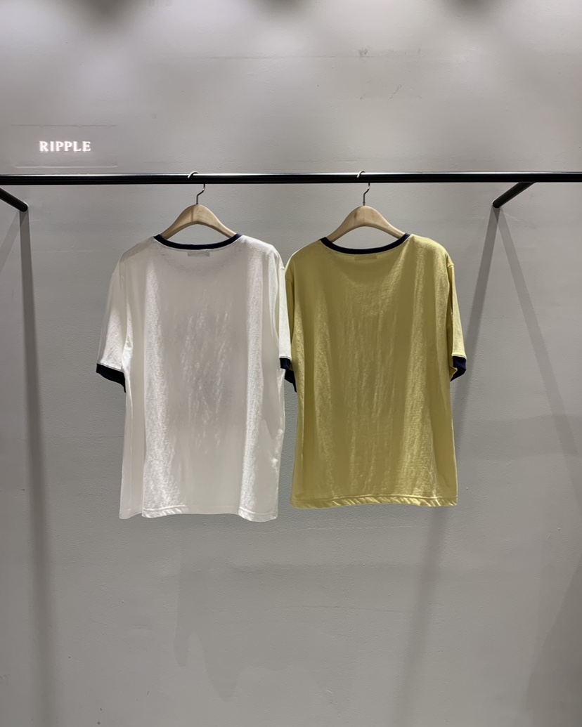 RIPPLE-P韓國直郵女士新款26春夏推薦時尚職業休閑熱賣T恤RIPPLE-PT恤