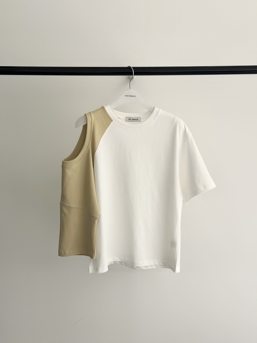 ANDTERRACE韓國直郵實拍女士新品時尚熱賣職業休閑26春夏T恤ANDTERRACET恤圖色3
