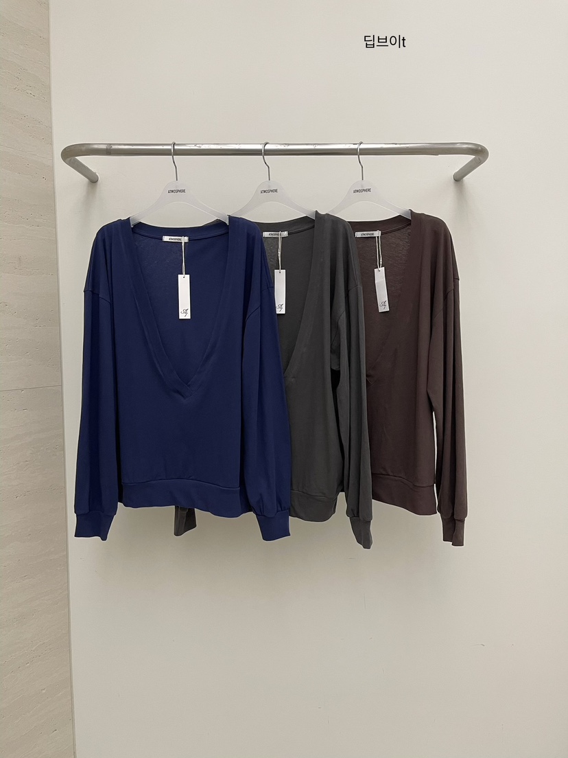 ATMOSPHERE韓國直郵實拍女裝新品熱賣休閑職業人氣長袖T恤ATMOSPHERE/BLING長袖T恤