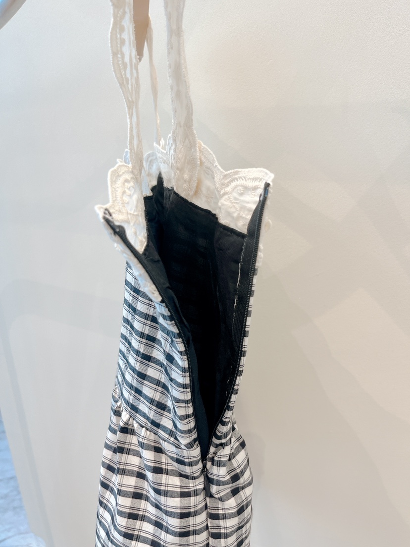 OVE韓國東大門代購女裝新款26春夏熱賣時尚推薦吊帶背心格子OVE吊帶/背心