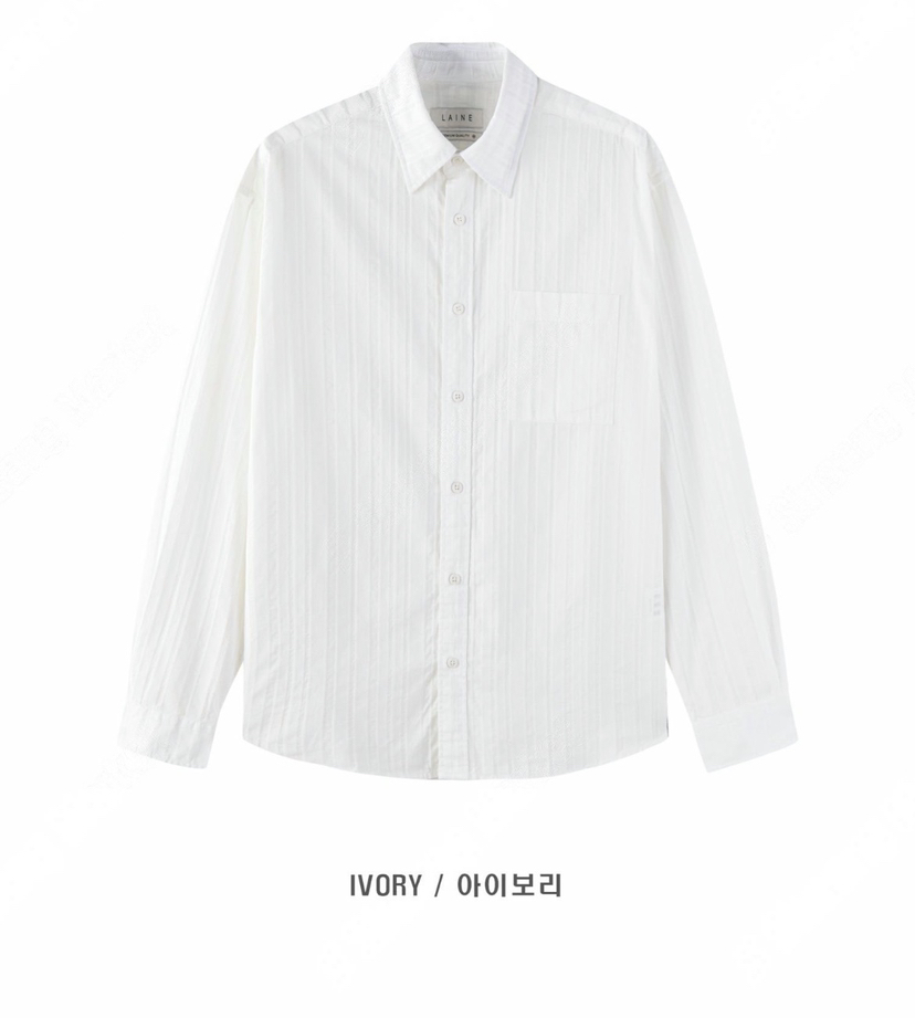 LAINE韓國直郵實拍女士新款26春夏休閑職業推薦襯衫蕾絲衫LAINE襯衫/蕾絲衫圖色3