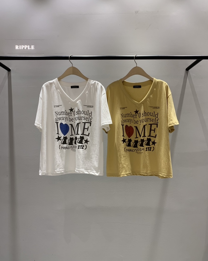 RIPPLE-P韓國直郵女裝新款熱賣職業休閑時尚推薦26春夏T恤RIPPLE-PT恤