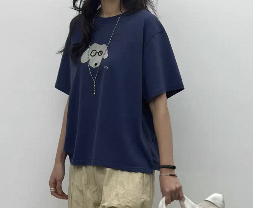 LE JARDINET韓國東大門代購女士新品26春夏時尚推薦T恤狗狗LE JARDINETT恤圖色2