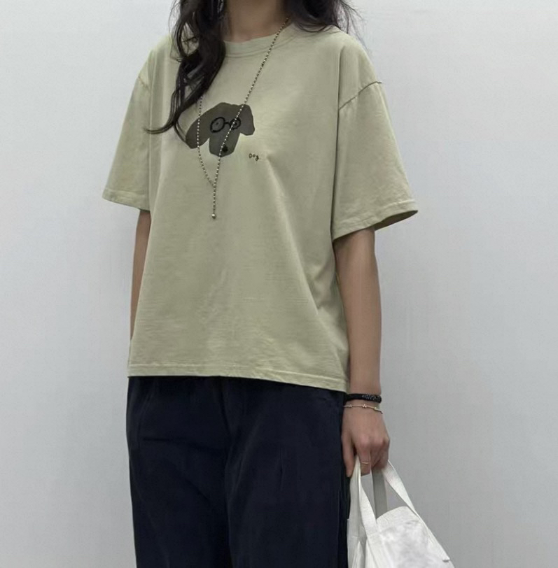 LE JARDINET韓國東大門代購女士新品26春夏時尚推薦T恤狗狗LE JARDINETT恤圖色3