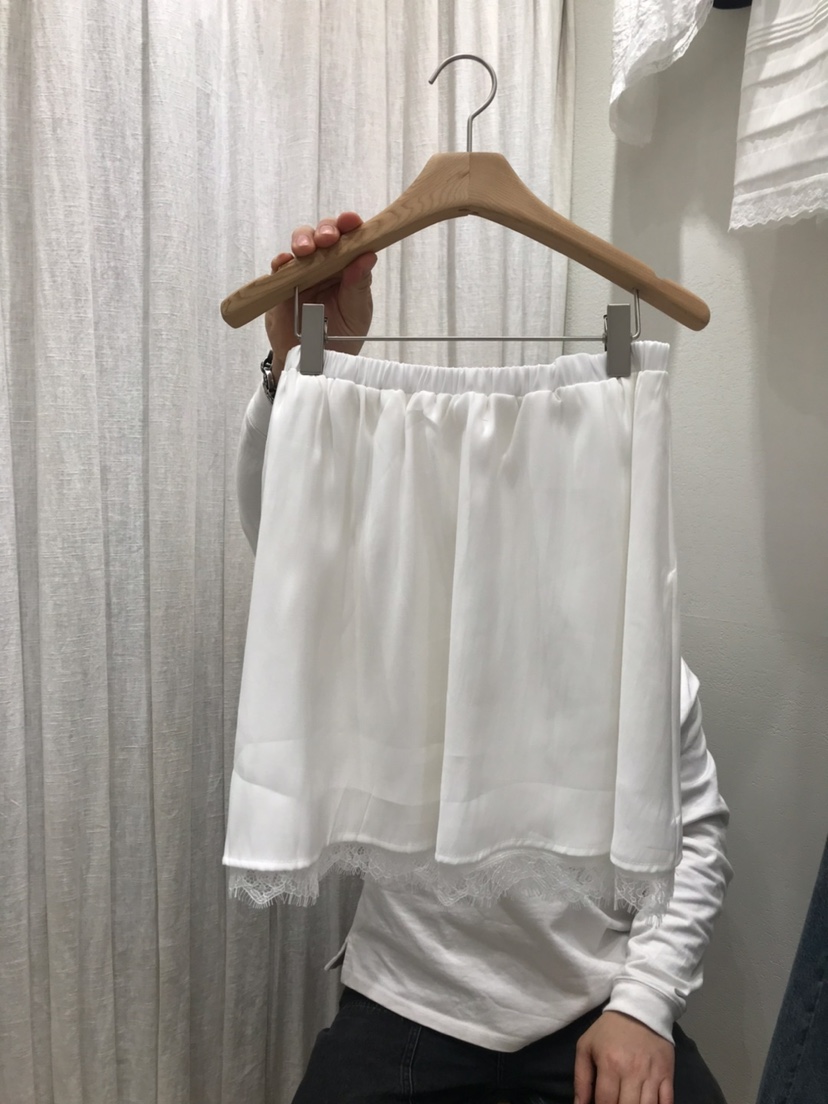 AHOY韓國代購女裝新款時尚26春夏人氣休閑職業推薦短裙蕾絲AHOY短裙