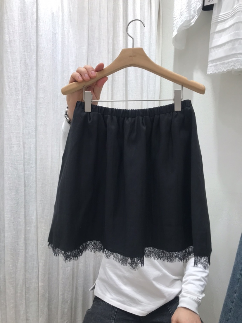 AHOY韓國代購女裝新款時尚26春夏人氣休閑職業推薦短裙蕾絲AHOY短裙圖色2