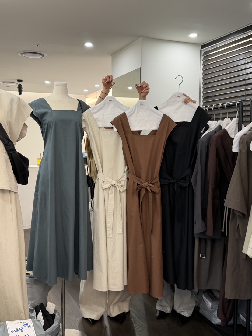 YOUR-P韓國東大門直郵女裝新款職業休閑26春夏連衣裙含腰帶YOUR-P連衣裙