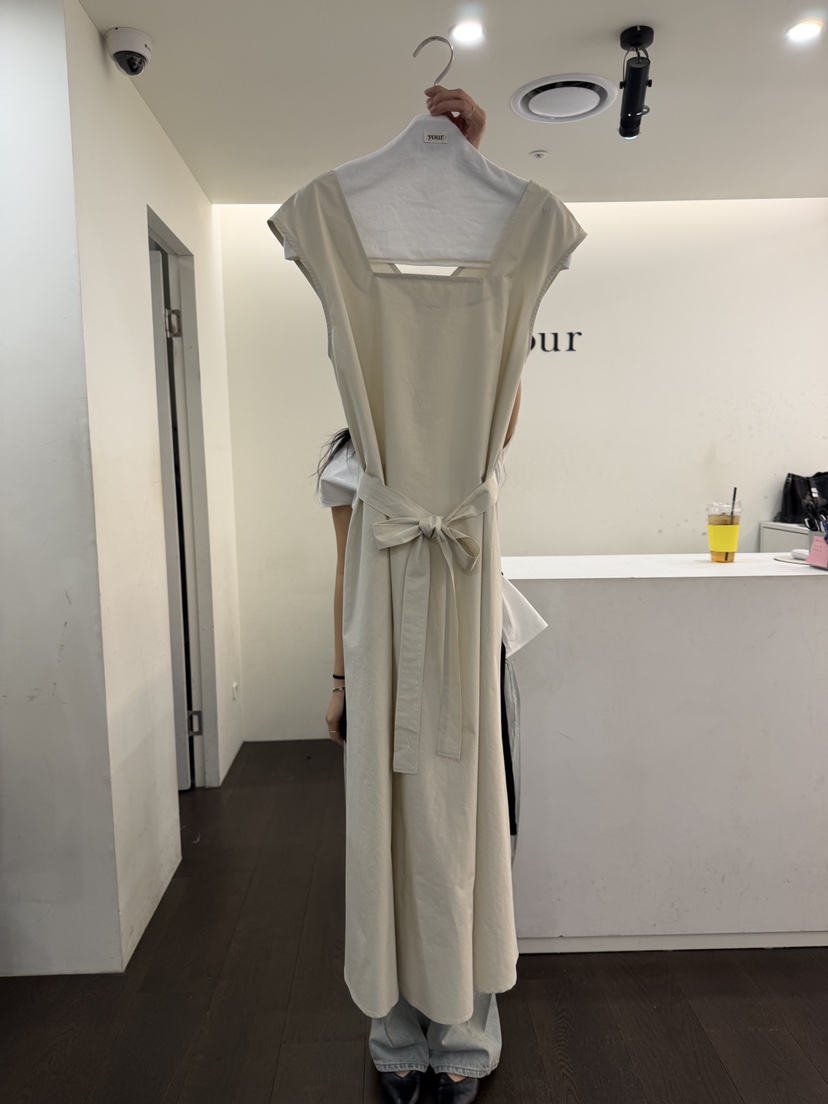 YOUR-P韓國東大門直郵女裝新款職業休閑26春夏連衣裙含腰帶YOUR-P連衣裙圖色1