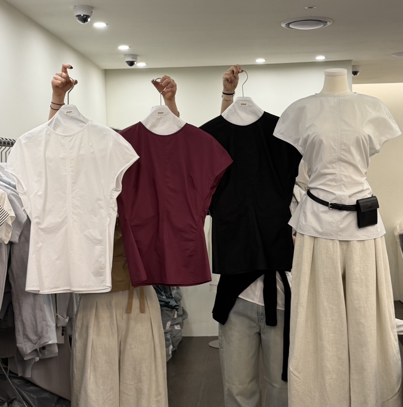 YOUR-P韓國代購女裝新品職業推薦26春夏襯衫蕾絲衫不含腰包YOUR-P襯衫/蕾絲衫