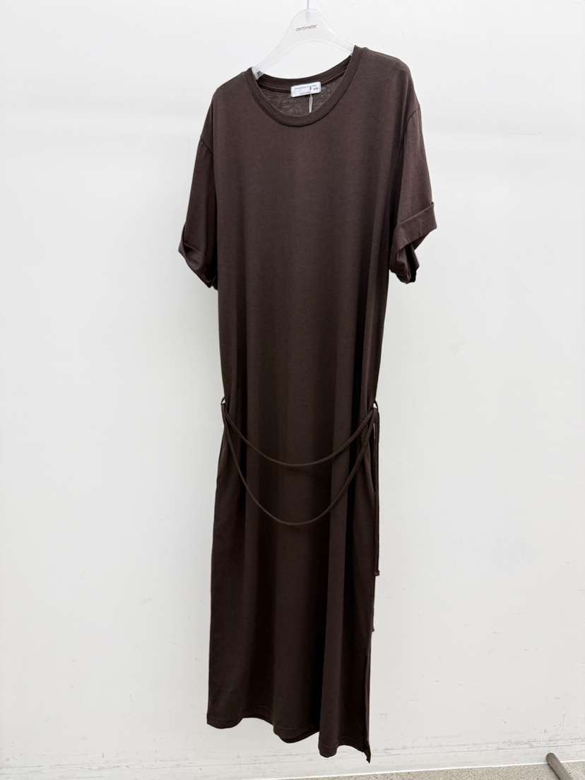 CM韓國東大門代購女士新品人氣推薦休閑職業連衣裙含腰繩CM_centimeter連衣裙圖色2