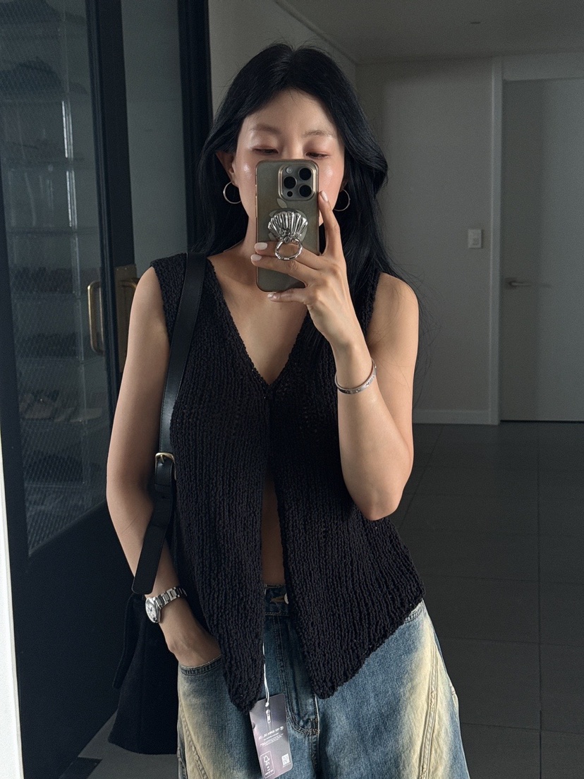 MILUI韓國東大門直郵女裝新品休閑職業時尚熱賣26春夏馬甲MILUI馬甲