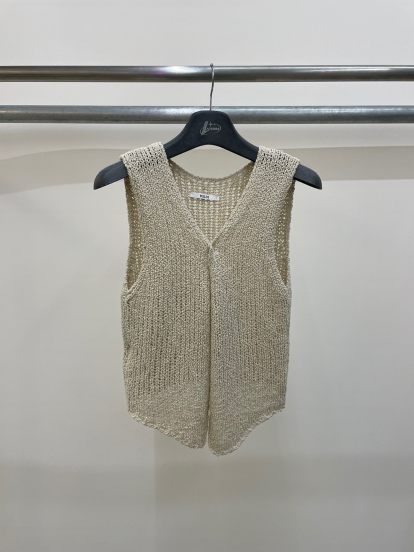 MILUI韓國東大門直郵女裝新品休閑職業時尚熱賣26春夏馬甲MILUI馬甲圖色1