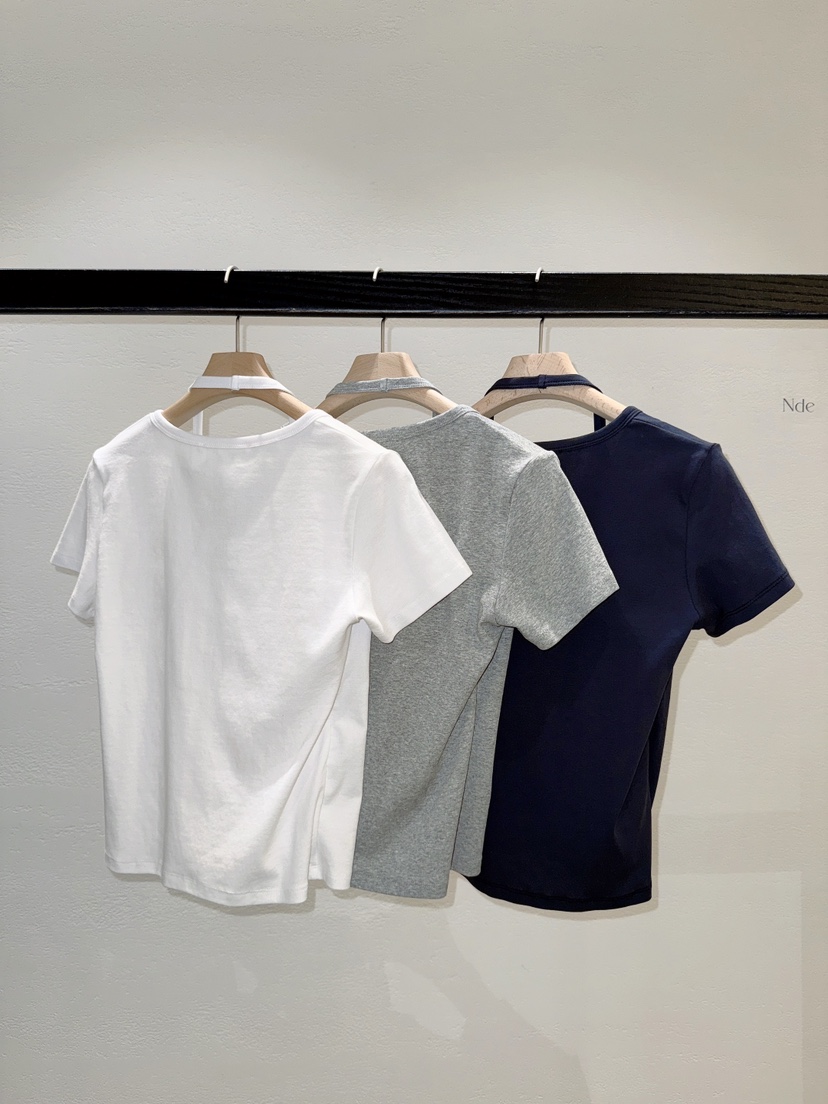 NDE韓國直郵實拍女裝新款人氣職業休閑時尚26春夏T恤開衫BOHEME_NDET恤