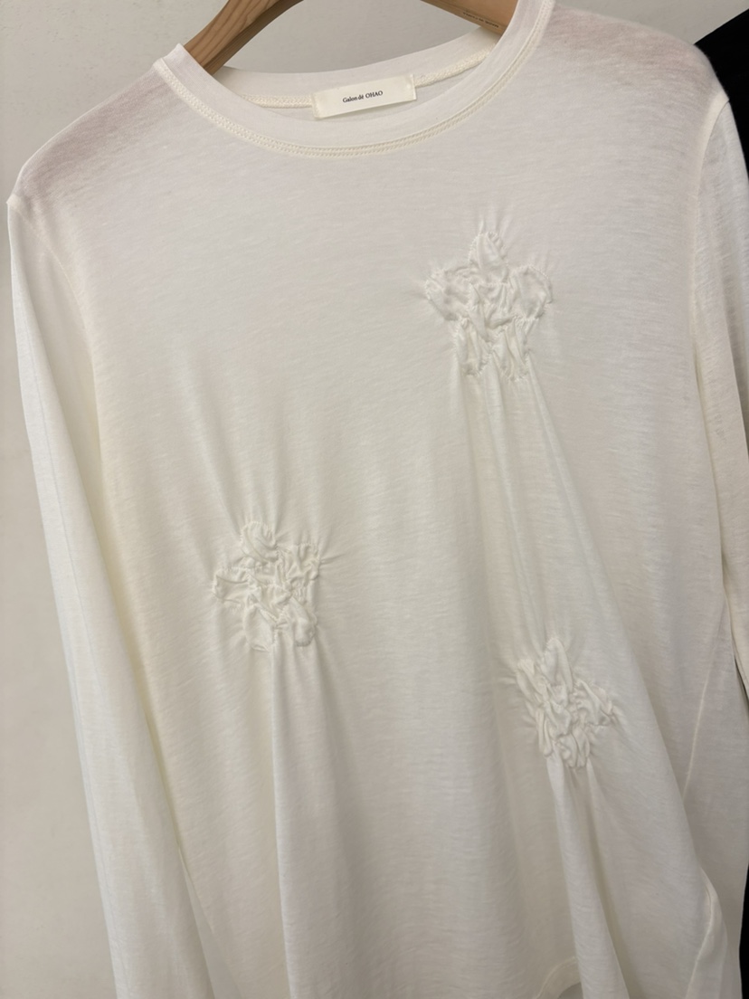 OHAO韓國直郵實拍女裝新品職業26春夏時尚熱賣休閑長袖T恤OHAO/HA MONG長袖T恤