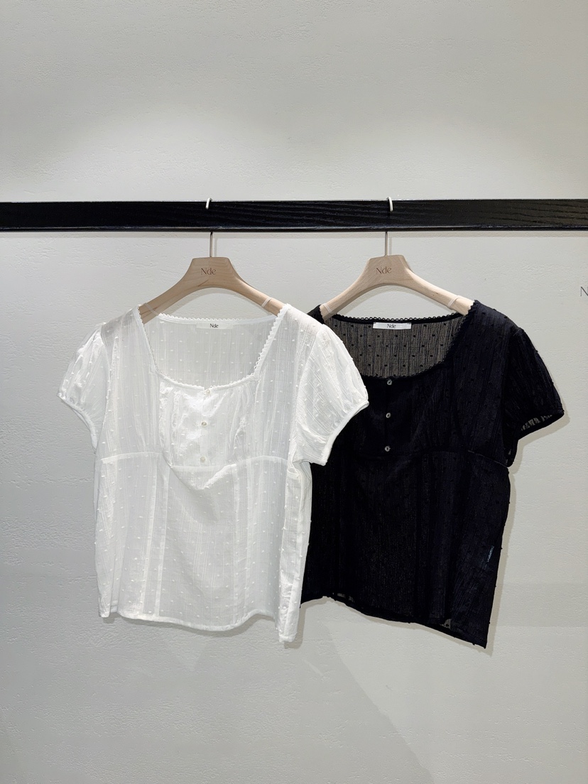 NDE韓國直郵女士新款時尚人氣推薦職業休閑襯衫蕾絲衫蕾絲BOHEME_NDE襯衫/蕾絲衫