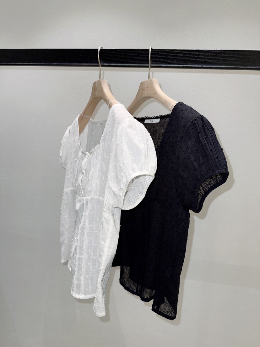 NDE韓國直郵女士新款時尚人氣推薦職業休閑襯衫蕾絲衫蕾絲BOHEME_NDE襯衫/蕾絲衫