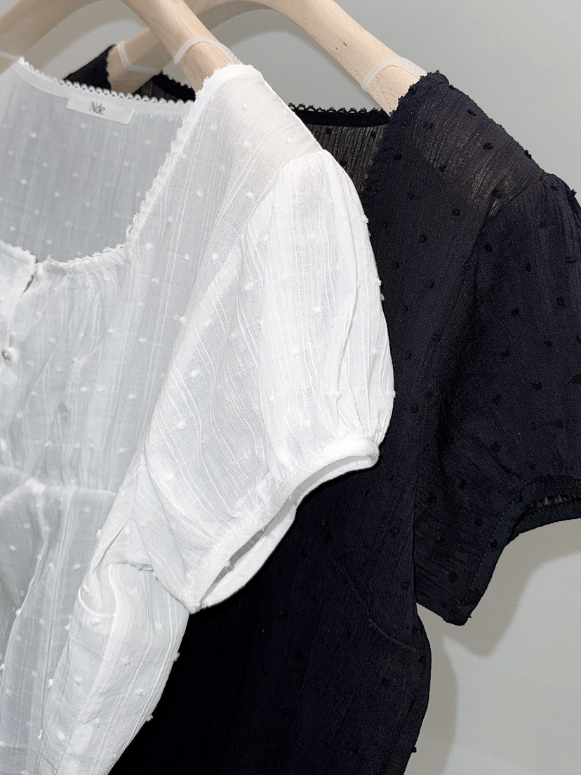 NDE韓國直郵女士新款時尚人氣推薦職業休閑襯衫蕾絲衫蕾絲BOHEME_NDE襯衫/蕾絲衫