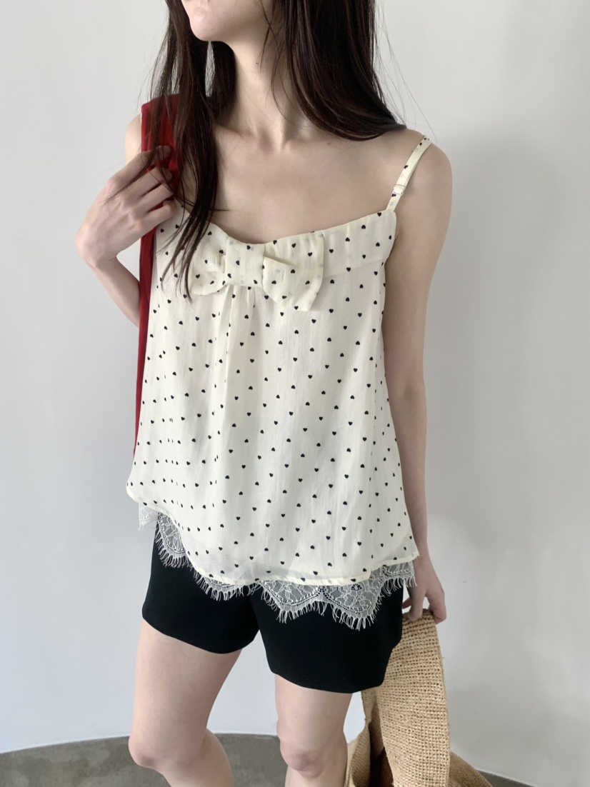 LE AVE韓國直郵實拍女士新品休閑職業熱賣人氣吊帶背心緞LE AVE吊帶/背心