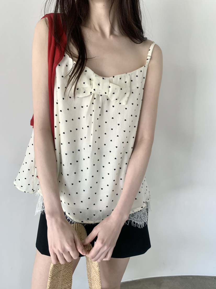 LE AVE韓國直郵實拍女士新品休閑職業熱賣人氣吊帶背心緞LE AVE吊帶/背心