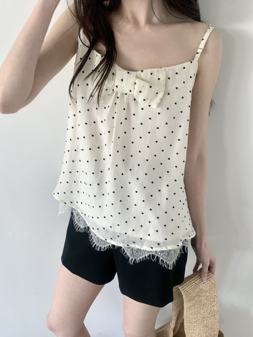 LE AVE韓國直郵實拍女士新品休閑職業熱賣人氣吊帶背心緞LE AVE吊帶/背心