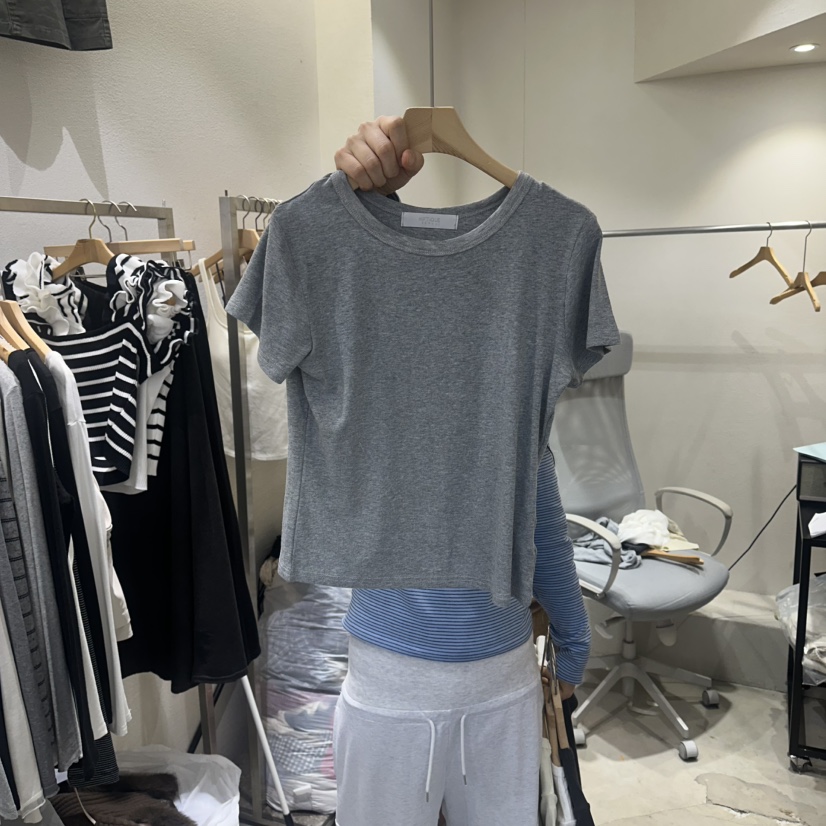 HIPTIQUE韓國直郵女裝新款熱賣推薦時尚26春夏職業休閑T恤HIPTIQUET恤圖色2