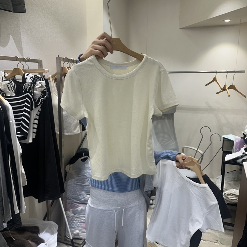 HIPTIQUE韓國直郵女裝新款熱賣推薦時尚26春夏職業休閑T恤HIPTIQUET恤圖色4